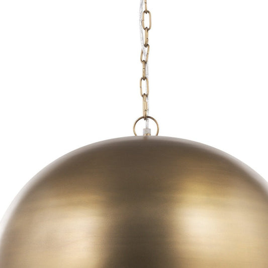 Gold Single Metal Dimmable Ceiling Light With Gold Shades