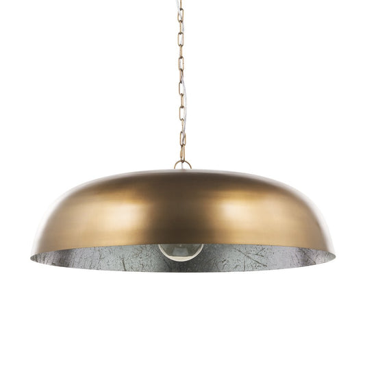 Gold Single Metal Dimmable Ceiling Light With Gold Shades