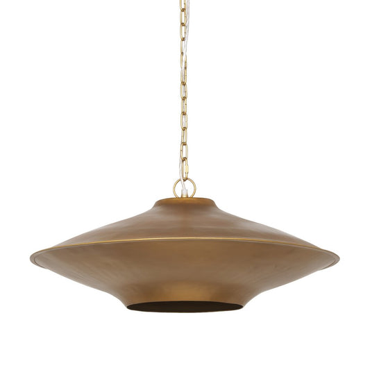 Gold Single Metal Dimmable Ceiling Light With Gold Shades