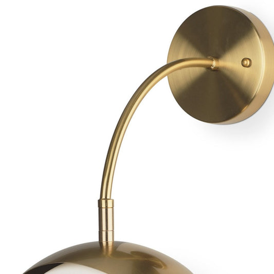 13" White Metal Corner Wall Light