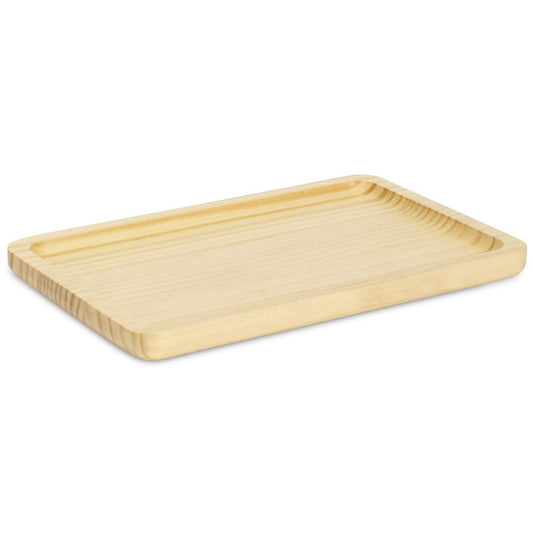 12" Natural Solid Wood Handmade Vanity Tray