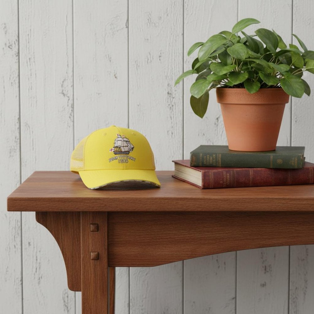 5" Unfinished Fabric Hand Painted Model Boat