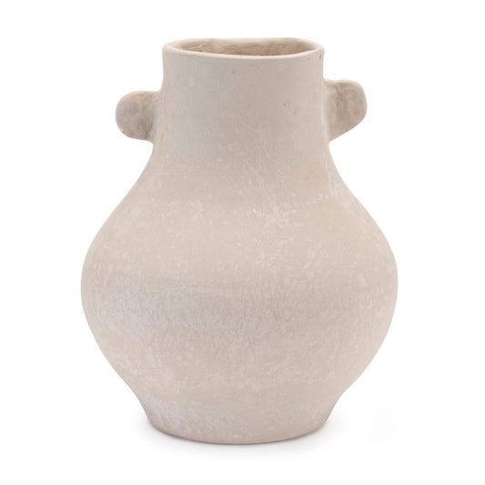 10" Beige Recycled Paper Round Urn