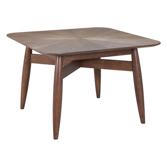 46" Espresso Solid Wood Square Dining Table