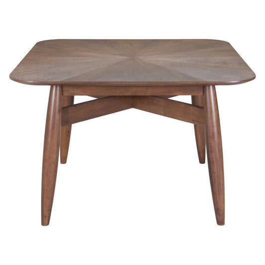 46" Espresso Solid Wood Square Dining Table