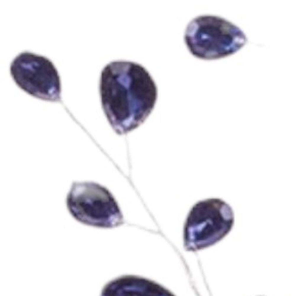 Set of Six 9" Blue Artificial