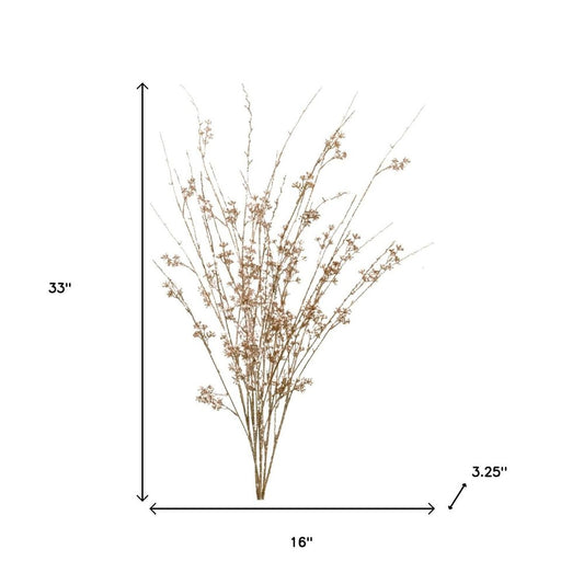 Set of Two 16" Gold Artificial