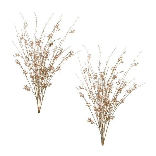 Set of Two 16" Gold Artificial