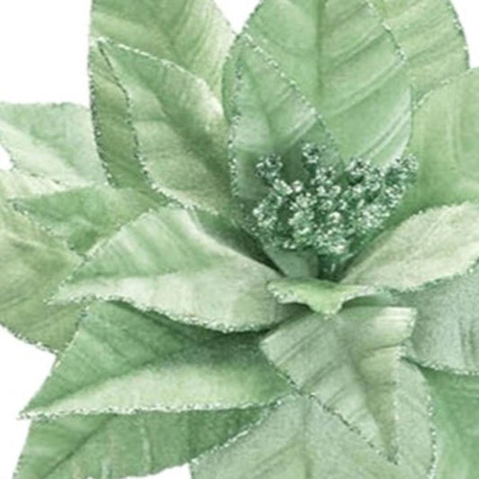 Set of Six 13" Mint Green And Brown Artificial