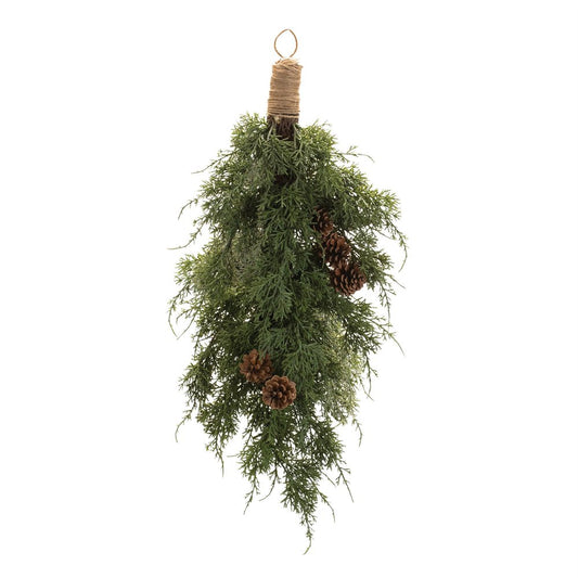 18" Green And Brown Artificial Pine