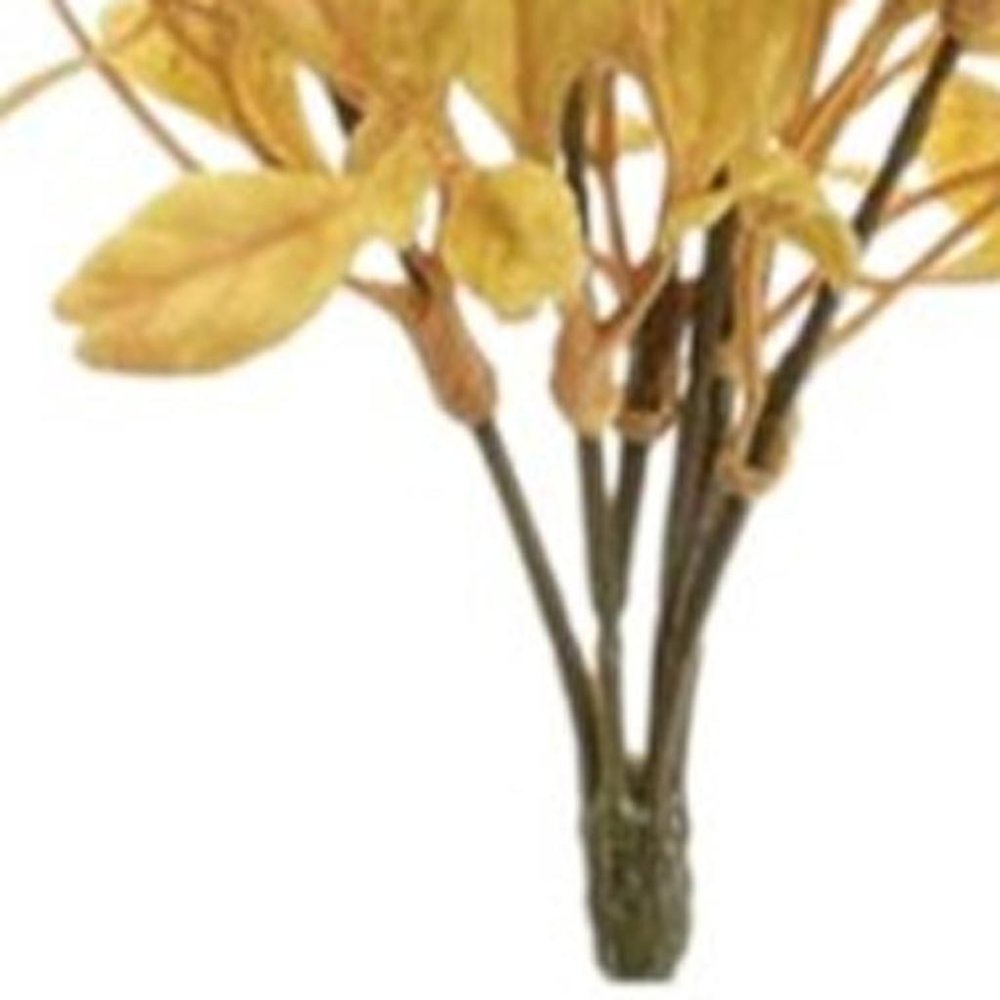 Set of Six 9" Yellow And Orange Artificial Foliage