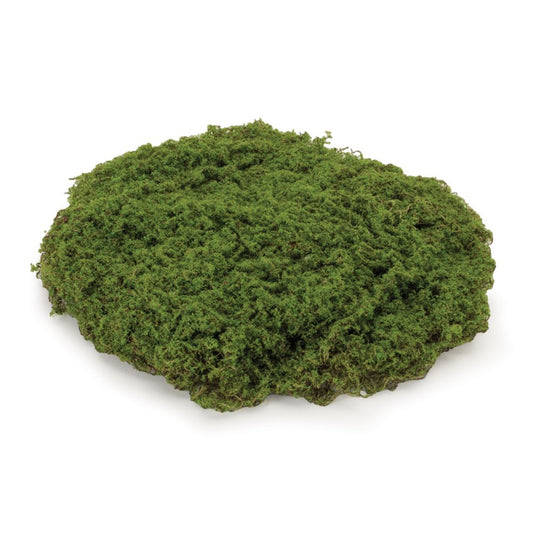 Set of Three 6" Green And Brown Artificial Moss