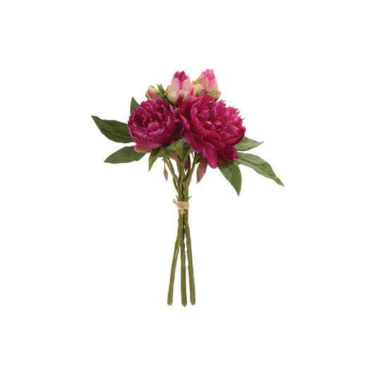 Set of Two 15" Pink Blush And Green Artificial Flowering