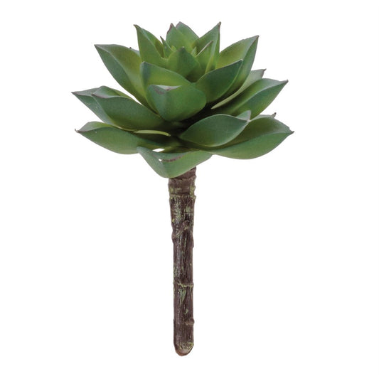 12 4" Green And Brown Artificial Succulent