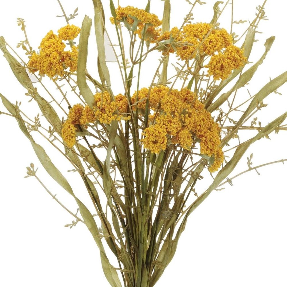 Set of Two 19" Yellow And Green Artificial Flowering