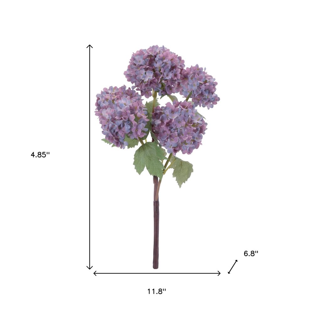 Set of Two 12" Purple Green And Brown Artificial