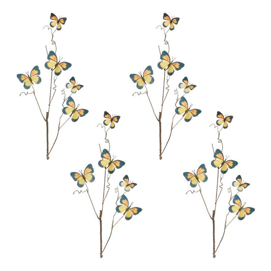Set of Four 28" Yellow Artificial