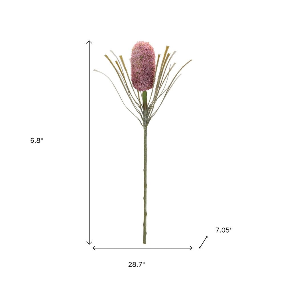 Set of Two 29" Pink White And Green Artificial Flowering