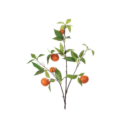 Set of Six 34" Orange Green And Brown Artificial