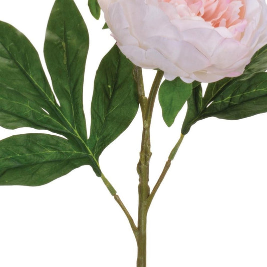 Set of Six 24" Pink White And Green Artificial Flowering