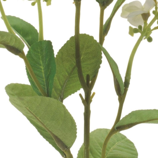 Set of Six 27" White And Green Artificial Flowering