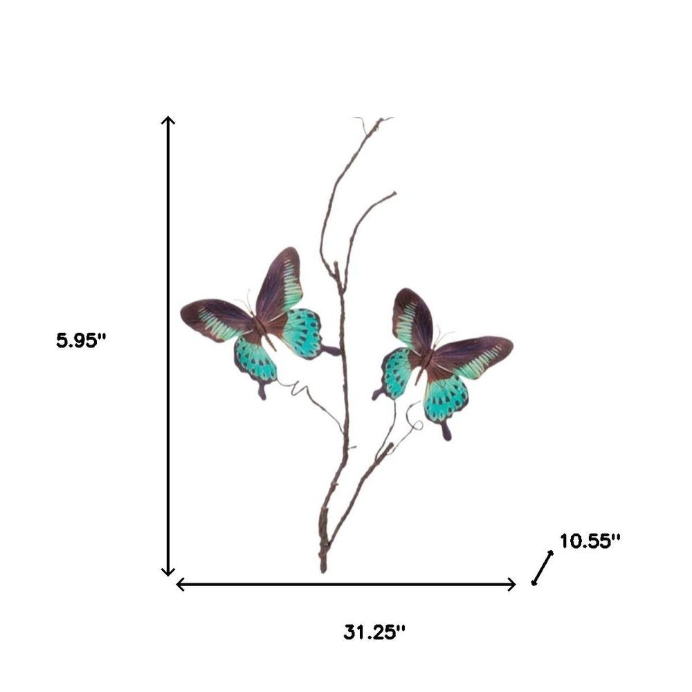 Set of Four 31" Blue Artificial