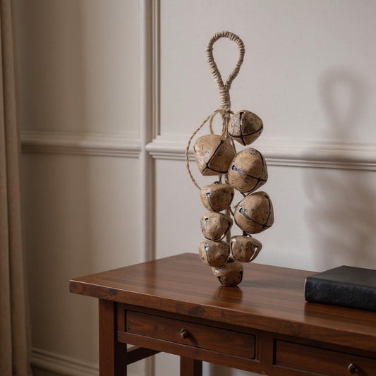 Set of Six Gold Metal Tabletop Sculpture