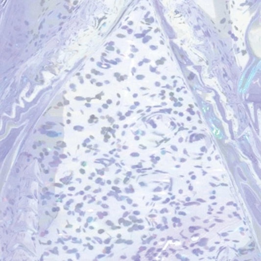 10" Clear Plastic Christmas Santa Tabletop Sculpture with LED