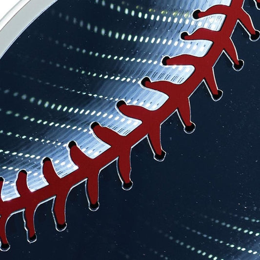 16" Red And White Acrylic Baseball Tabletop Sign with LED