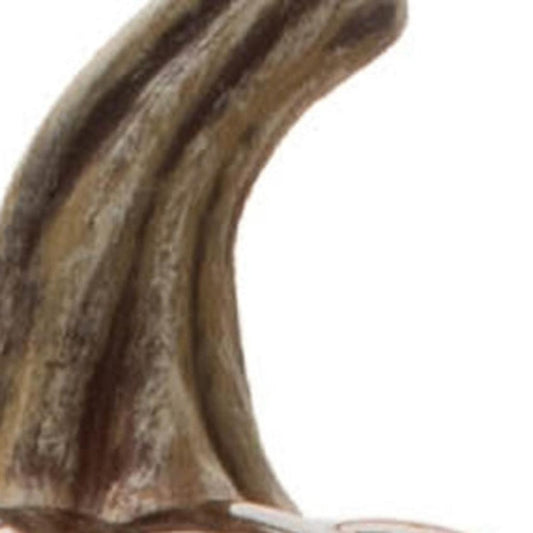 Set of Two Orange Glass Pumpkin Thanksgiving Pumpkin Tabletop Sculpture with LED