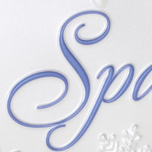 9" X 20" White And Blue Christmas Snowflake Tis The Season Wood Framed Art