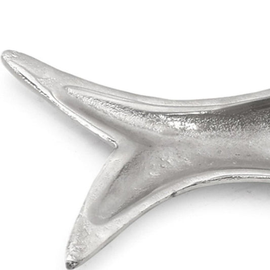23" Silver Cast Aluminum Fish Serving Tray