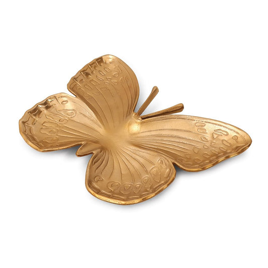 18" Gold Cast Aluminum Butterfly Serving Tray