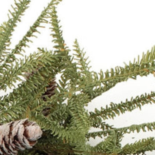 24" Green And Brown Christmas Pine And Pinecone Artificial Wreath