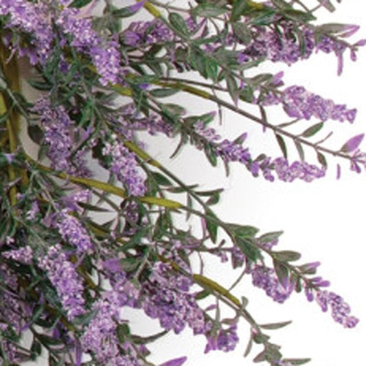22" Purple And Green Lavender Artificial Wreath