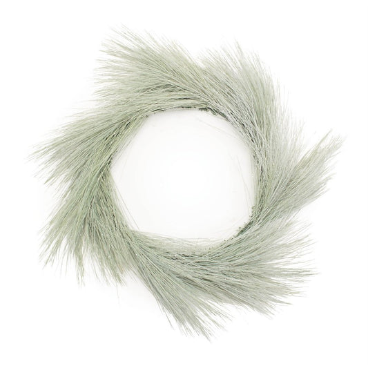 24" Green And White Frosted Long Needle Pine Artificial Wreath