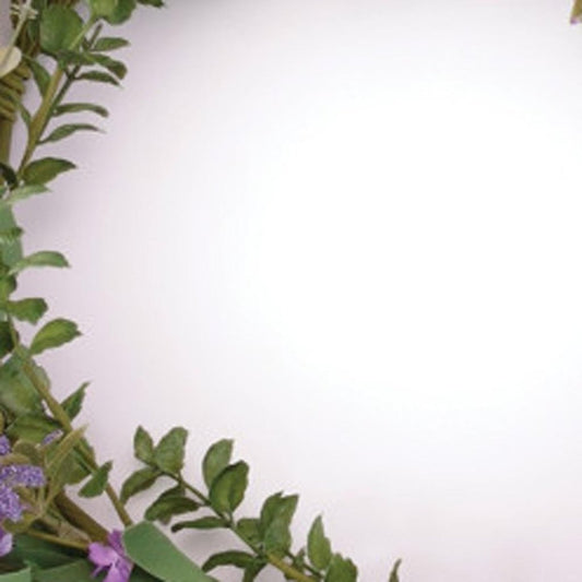 21" Purple And Green Mixed Assortment Artificial Wreath