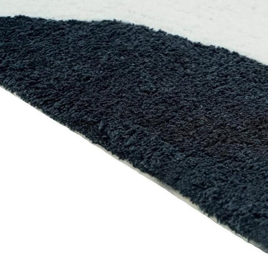 32" White Black And Pink Cotton Cow Youthful Bath Rug