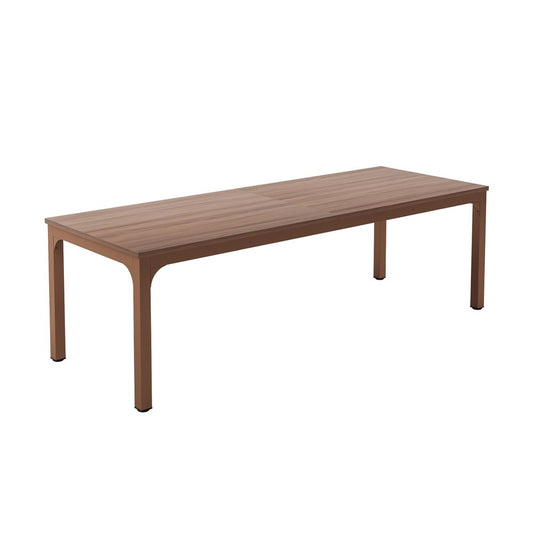 46" Brown Wood and Iron Dining Table