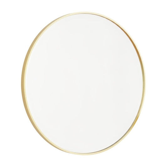 20" Gold Metal Round Framed Bathroom Vanity Mirror