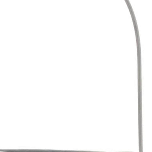 16" Gray Abstract Iron Tabletop Pillar Candle Holder