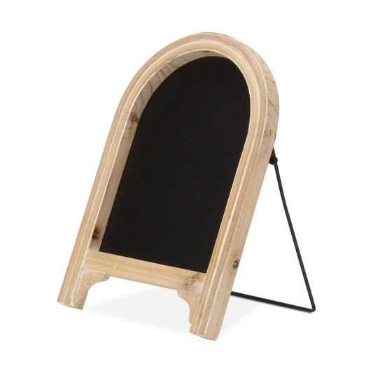 12" Natural Wood Tabletop Easel Chalk Board