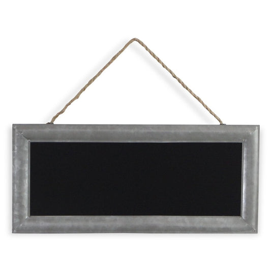 10" X 22" Gray Metal Hanging Chalkboard