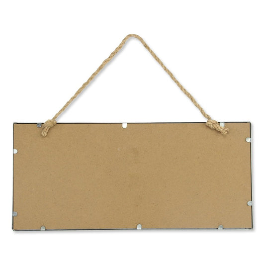 10" X 22" Gray Metal Hanging Chalkboard