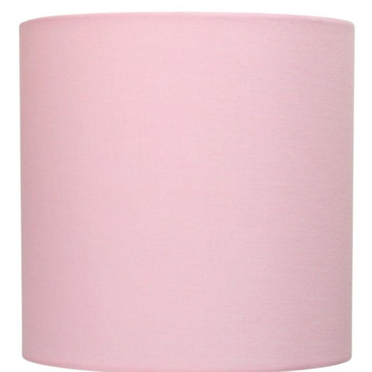 20" White Metal USB Table Lamp LED With Pink Drum Shade