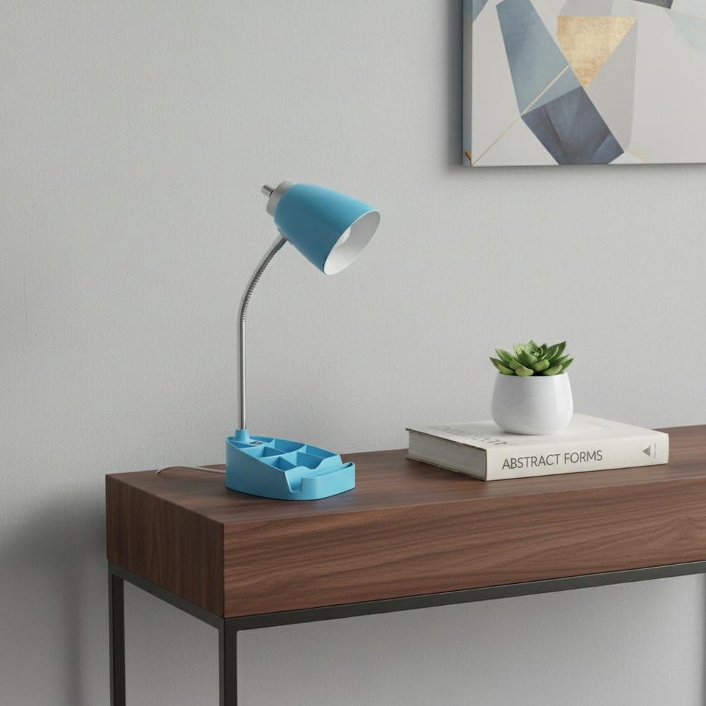 19" Blue USB Table Lamp