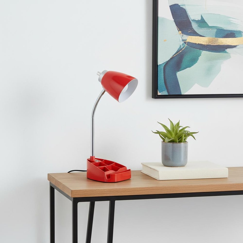 19" Red USB Table Lamp