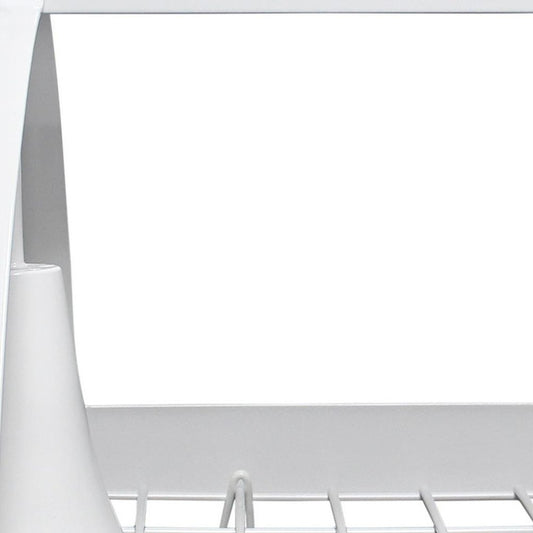 White Kitchen Island Two Light Metal Ceiling Light