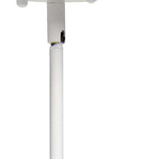 White Cylinder Iron Ceiling Light With White Shades