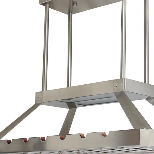 Nickel Kitchen Island Two Light Iron LED Edison Bulb Flush Ceiling Light